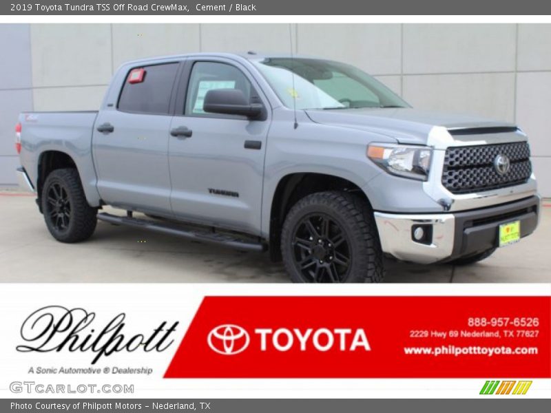 Cement / Black 2019 Toyota Tundra TSS Off Road CrewMax