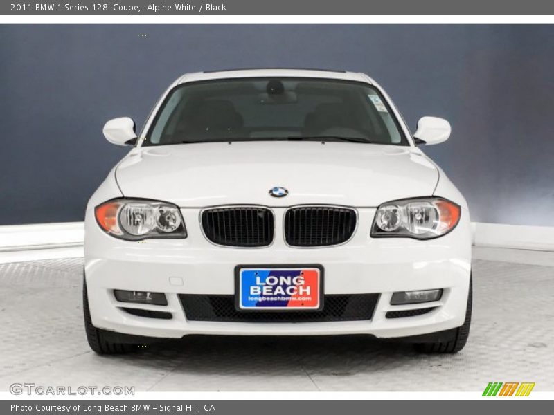 Alpine White / Black 2011 BMW 1 Series 128i Coupe