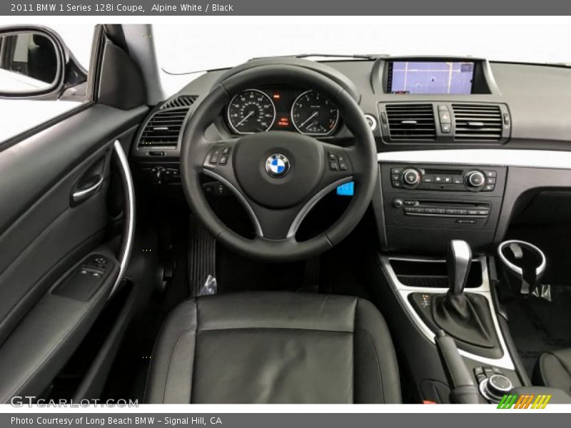 Alpine White / Black 2011 BMW 1 Series 128i Coupe