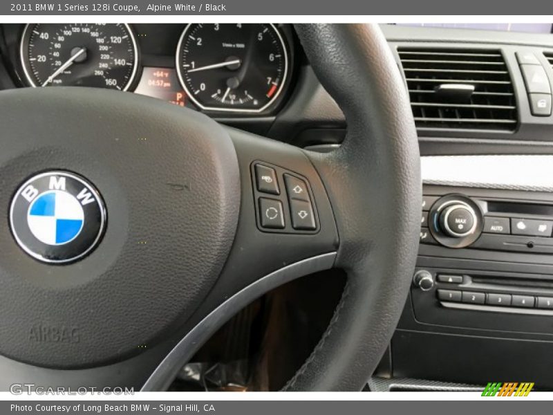 Alpine White / Black 2011 BMW 1 Series 128i Coupe