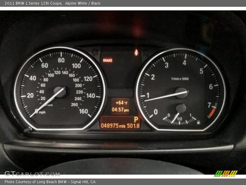 Alpine White / Black 2011 BMW 1 Series 128i Coupe