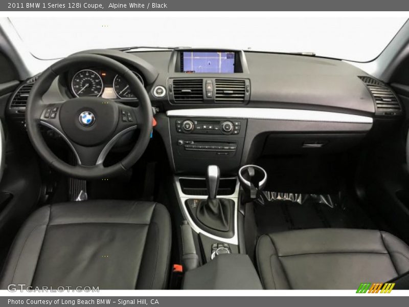 Alpine White / Black 2011 BMW 1 Series 128i Coupe