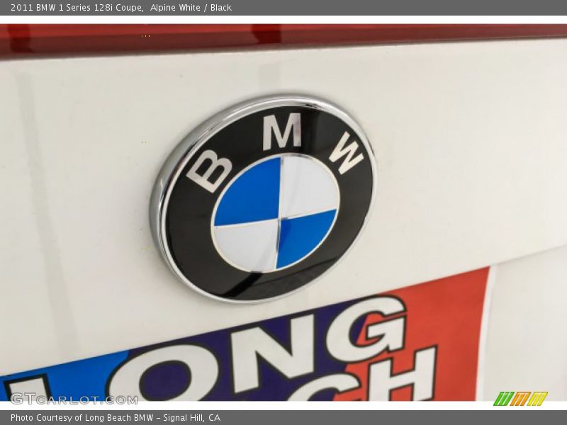 Alpine White / Black 2011 BMW 1 Series 128i Coupe