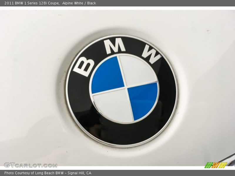 Alpine White / Black 2011 BMW 1 Series 128i Coupe