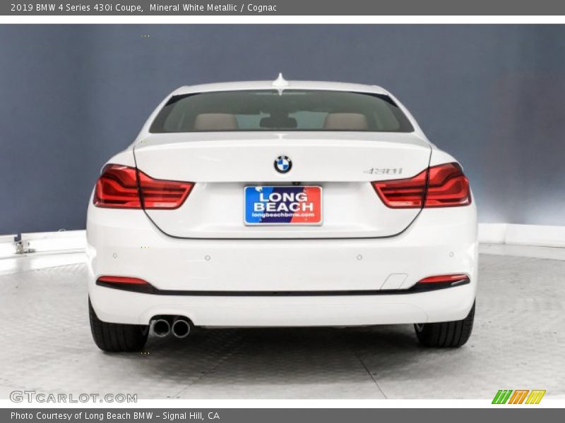 Mineral White Metallic / Cognac 2019 BMW 4 Series 430i Coupe