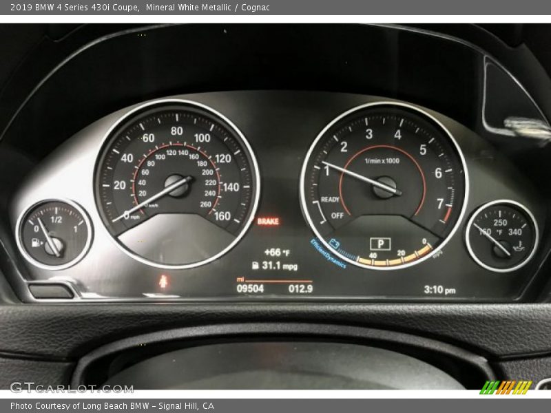 Mineral White Metallic / Cognac 2019 BMW 4 Series 430i Coupe