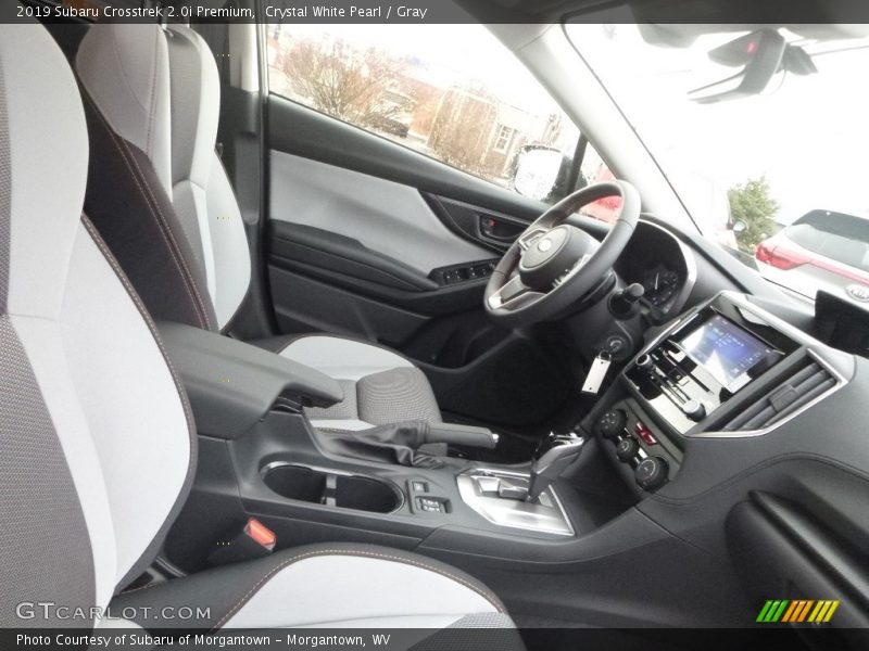 Crystal White Pearl / Gray 2019 Subaru Crosstrek 2.0i Premium