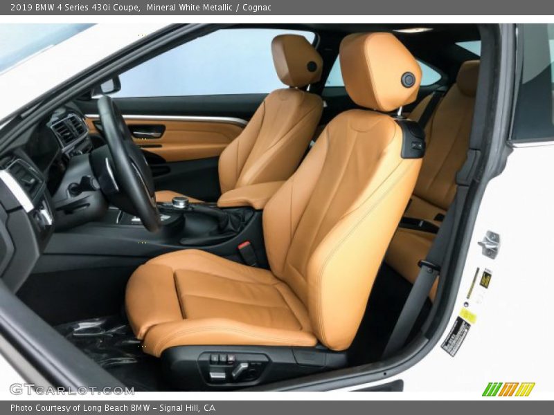 Mineral White Metallic / Cognac 2019 BMW 4 Series 430i Coupe
