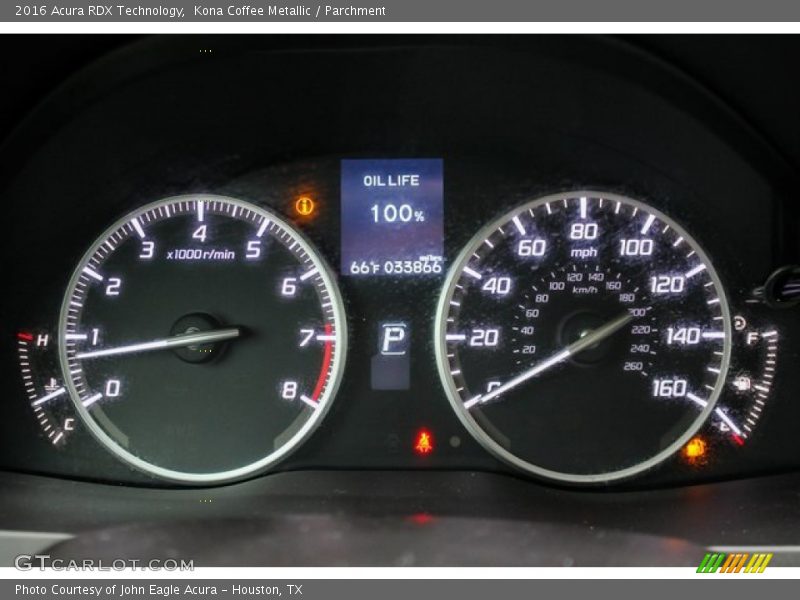 Kona Coffee Metallic / Parchment 2016 Acura RDX Technology