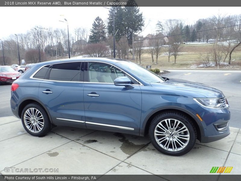 Blue Diamond Metallic / Cappuccino 2018 Lincoln MKX Reserve AWD