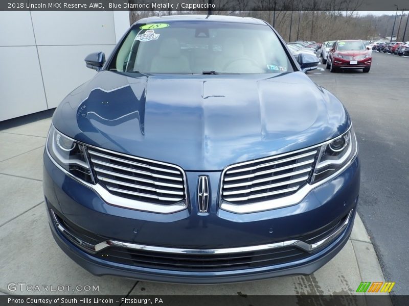 Blue Diamond Metallic / Cappuccino 2018 Lincoln MKX Reserve AWD