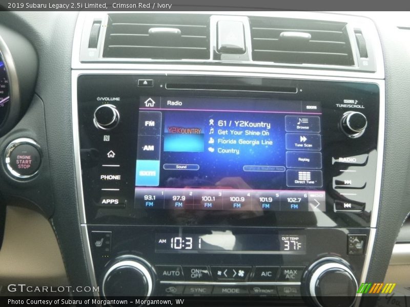 Crimson Red / Ivory 2019 Subaru Legacy 2.5i Limited