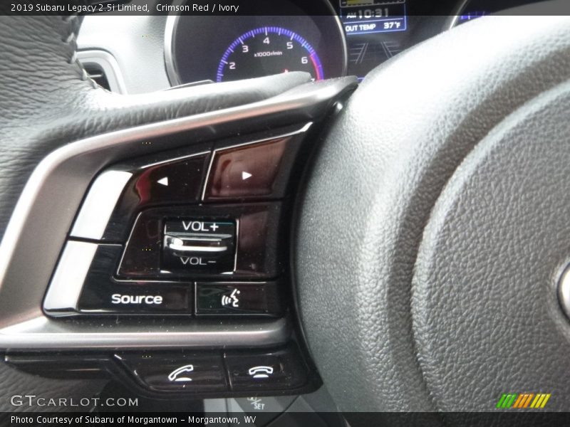 Crimson Red / Ivory 2019 Subaru Legacy 2.5i Limited