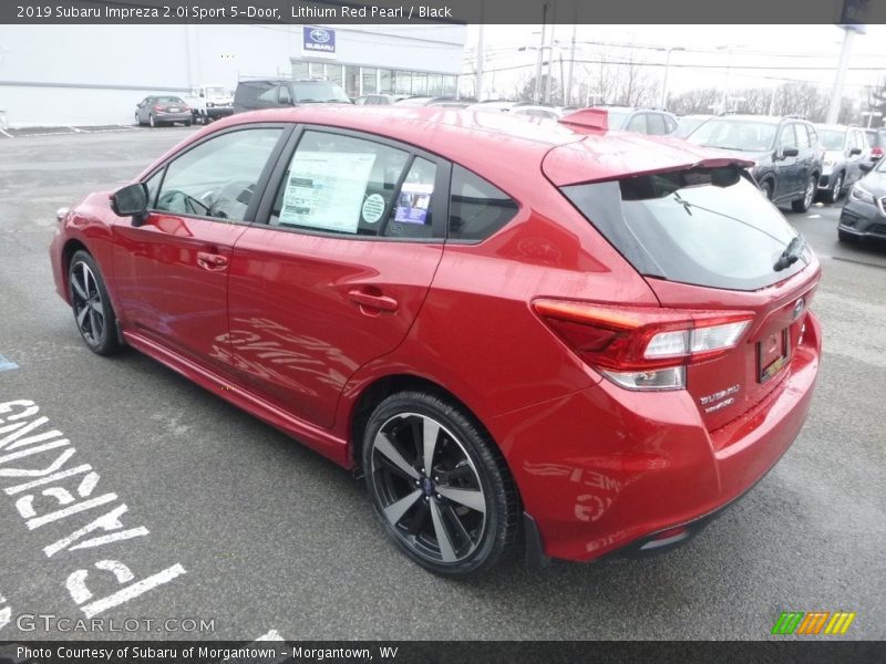 Lithium Red Pearl / Black 2019 Subaru Impreza 2.0i Sport 5-Door