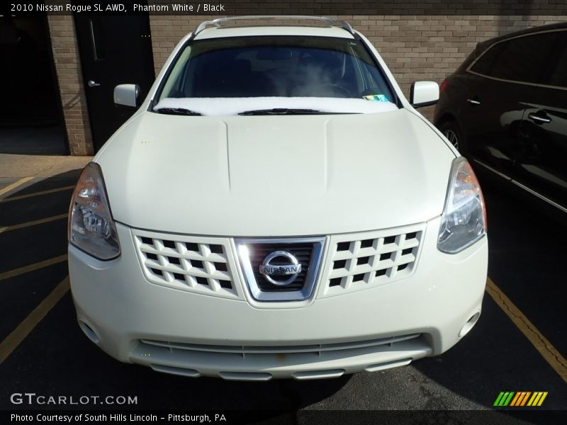 Phantom White / Black 2010 Nissan Rogue SL AWD