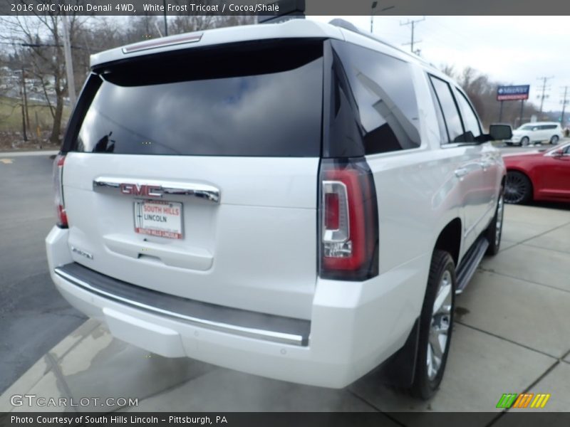 White Frost Tricoat / Cocoa/Shale 2016 GMC Yukon Denali 4WD