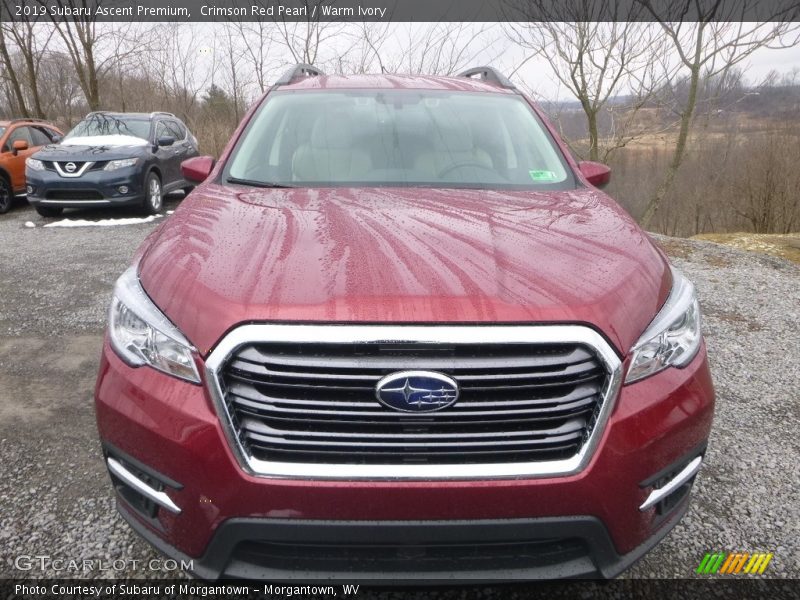 Crimson Red Pearl / Warm Ivory 2019 Subaru Ascent Premium