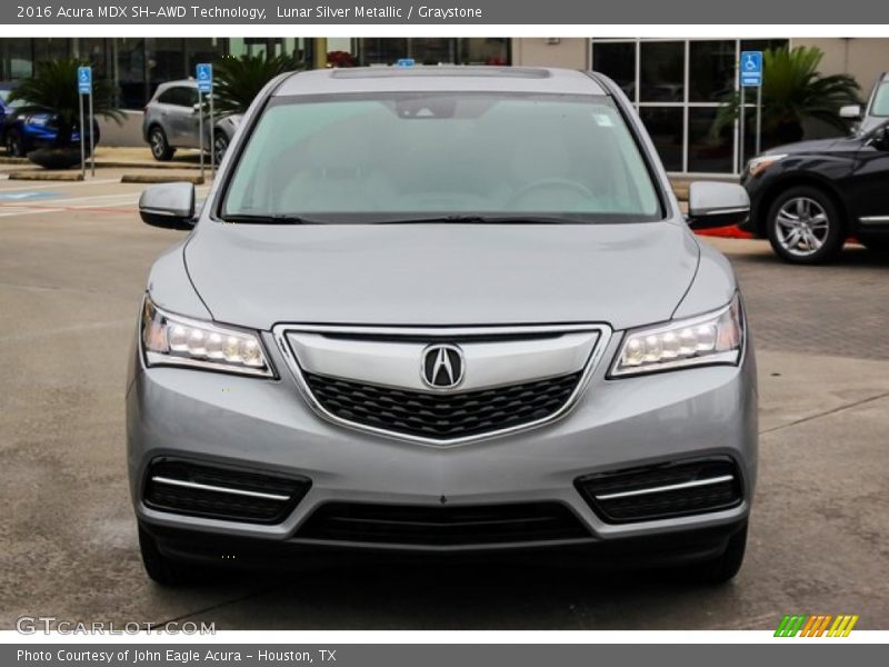 Lunar Silver Metallic / Graystone 2016 Acura MDX SH-AWD Technology