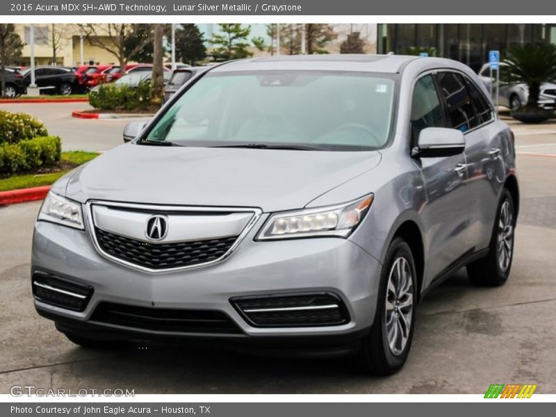 Lunar Silver Metallic / Graystone 2016 Acura MDX SH-AWD Technology