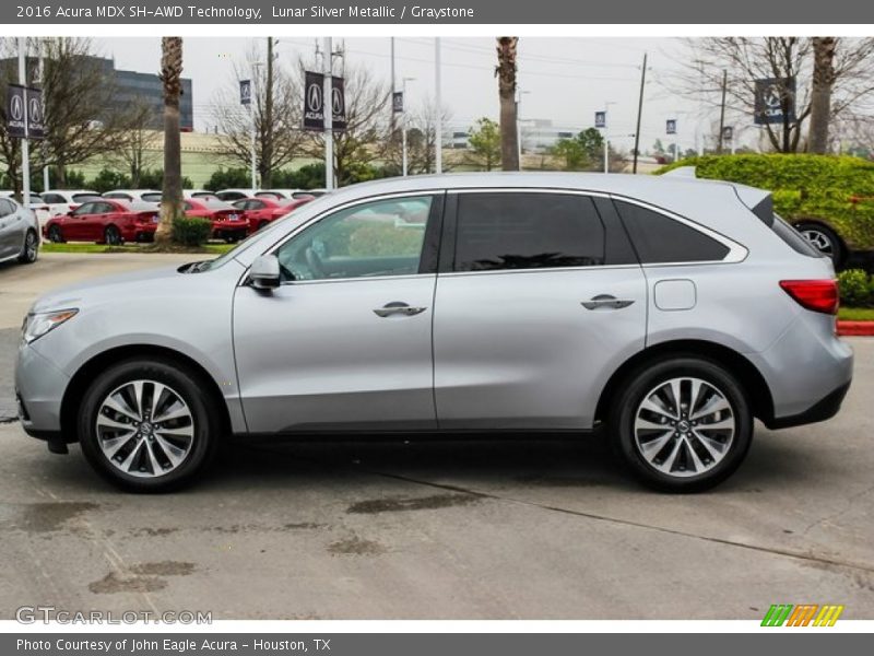 Lunar Silver Metallic / Graystone 2016 Acura MDX SH-AWD Technology