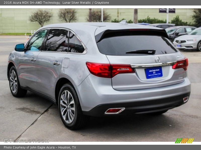 Lunar Silver Metallic / Graystone 2016 Acura MDX SH-AWD Technology
