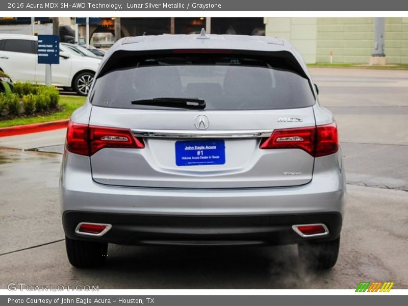 Lunar Silver Metallic / Graystone 2016 Acura MDX SH-AWD Technology
