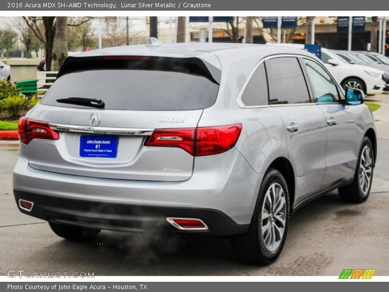 Lunar Silver Metallic / Graystone 2016 Acura MDX SH-AWD Technology