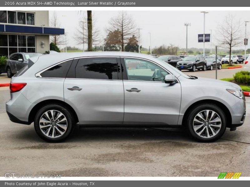 Lunar Silver Metallic / Graystone 2016 Acura MDX SH-AWD Technology