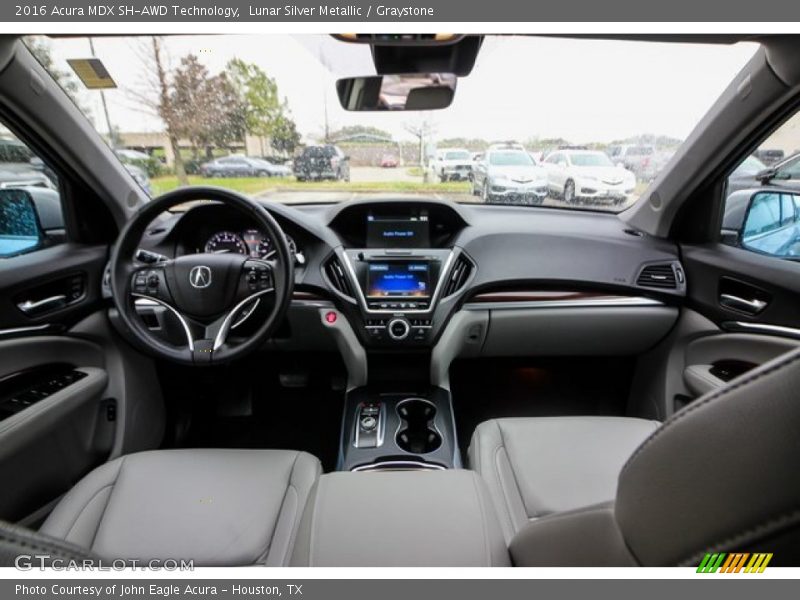 Lunar Silver Metallic / Graystone 2016 Acura MDX SH-AWD Technology