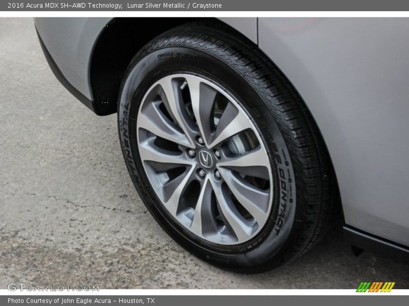 Lunar Silver Metallic / Graystone 2016 Acura MDX SH-AWD Technology