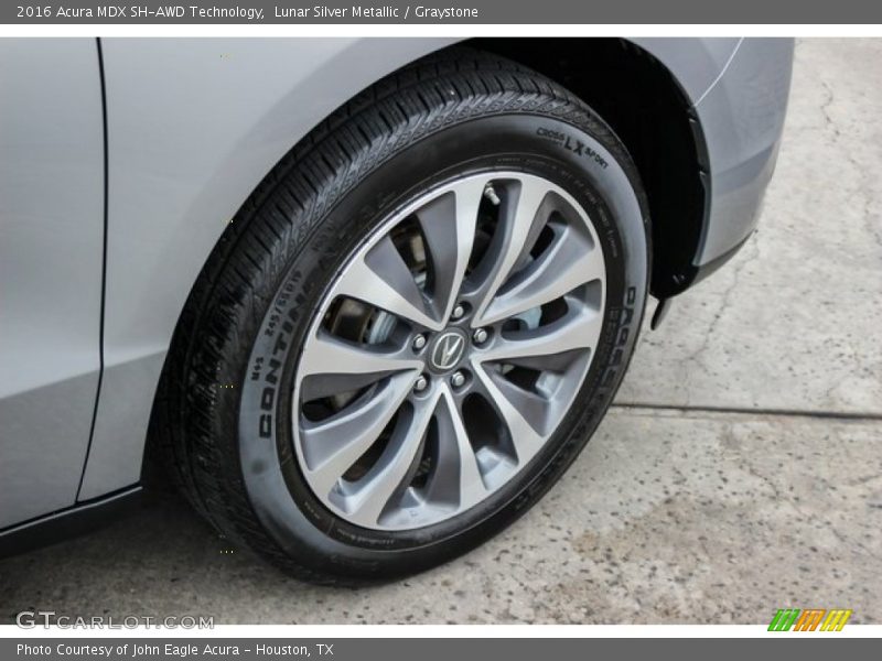 Lunar Silver Metallic / Graystone 2016 Acura MDX SH-AWD Technology