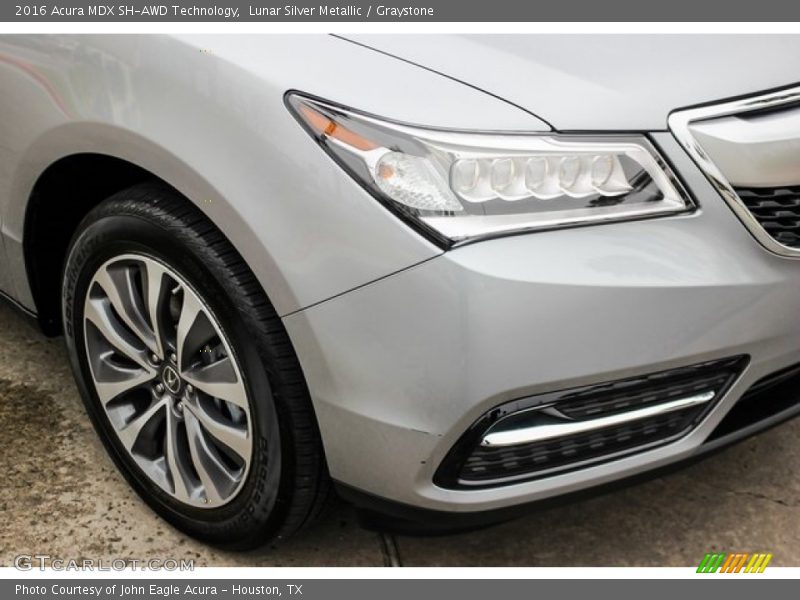 Lunar Silver Metallic / Graystone 2016 Acura MDX SH-AWD Technology