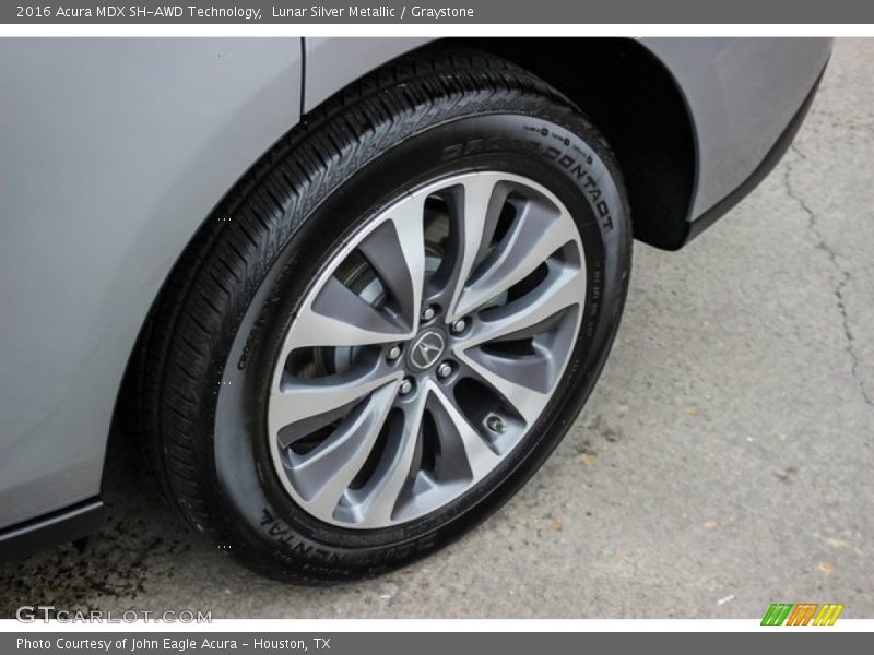 Lunar Silver Metallic / Graystone 2016 Acura MDX SH-AWD Technology