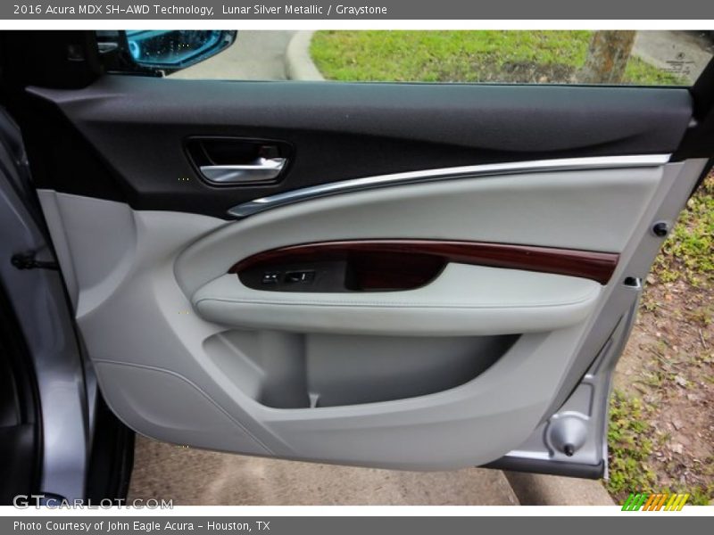 Lunar Silver Metallic / Graystone 2016 Acura MDX SH-AWD Technology