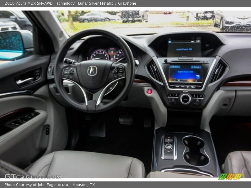 Lunar Silver Metallic / Graystone 2016 Acura MDX SH-AWD Technology