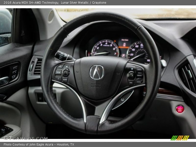 Lunar Silver Metallic / Graystone 2016 Acura MDX SH-AWD Technology