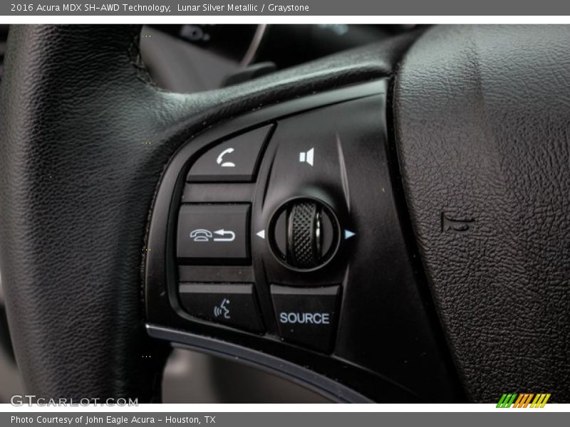 Lunar Silver Metallic / Graystone 2016 Acura MDX SH-AWD Technology
