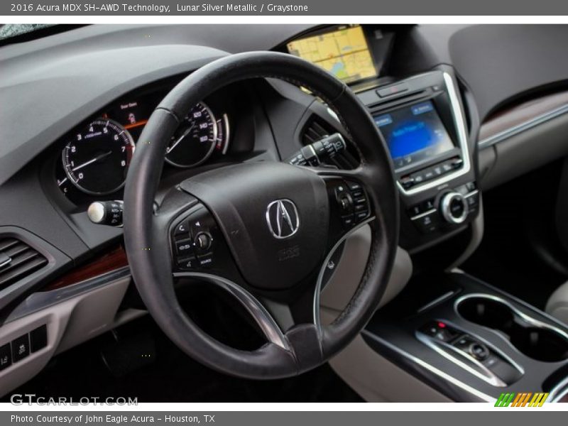 Lunar Silver Metallic / Graystone 2016 Acura MDX SH-AWD Technology