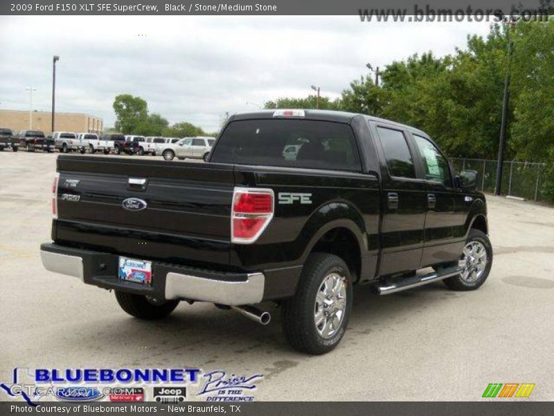 Black / Stone/Medium Stone 2009 Ford F150 XLT SFE SuperCrew