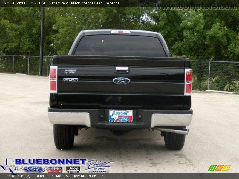 Black / Stone/Medium Stone 2009 Ford F150 XLT SFE SuperCrew