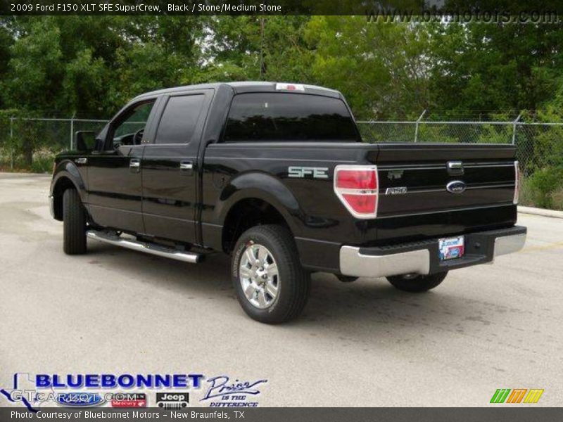 Black / Stone/Medium Stone 2009 Ford F150 XLT SFE SuperCrew