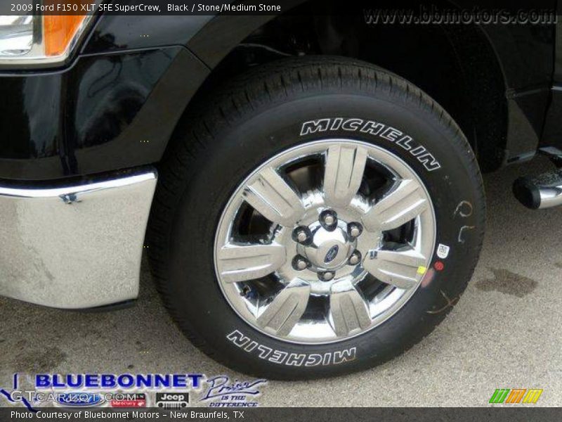 Black / Stone/Medium Stone 2009 Ford F150 XLT SFE SuperCrew