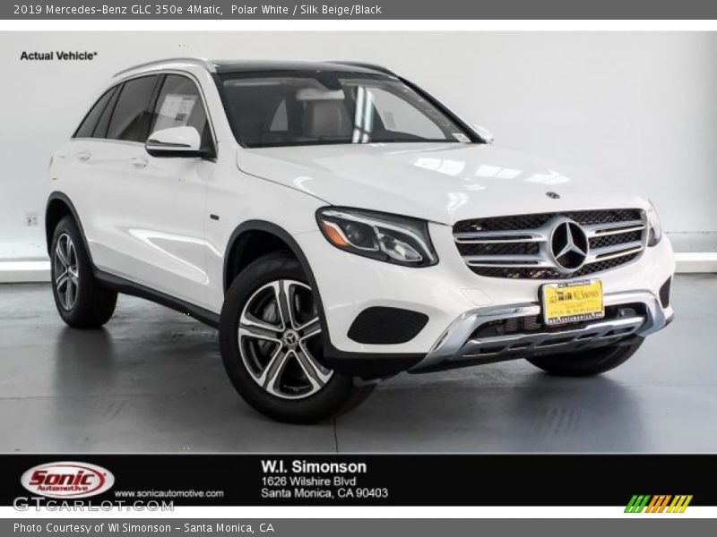 Polar White / Silk Beige/Black 2019 Mercedes-Benz GLC 350e 4Matic