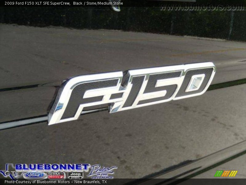 Black / Stone/Medium Stone 2009 Ford F150 XLT SFE SuperCrew