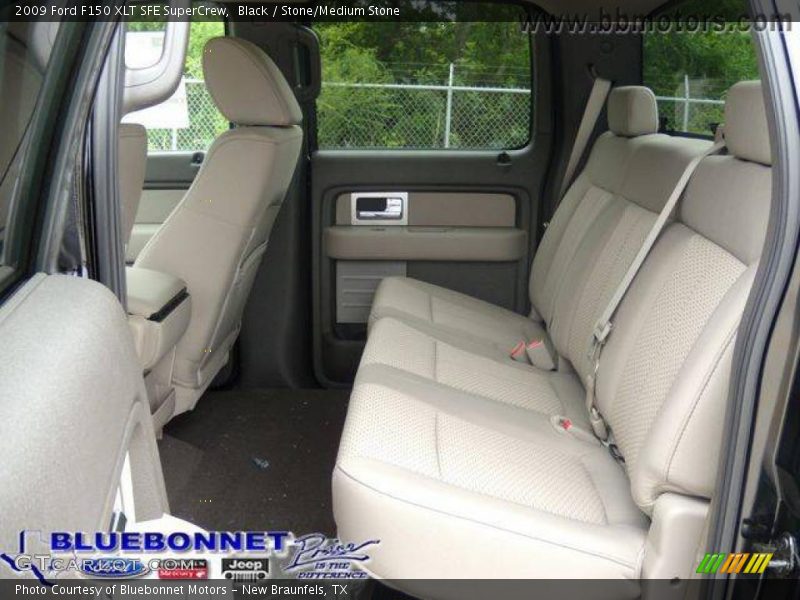 Black / Stone/Medium Stone 2009 Ford F150 XLT SFE SuperCrew
