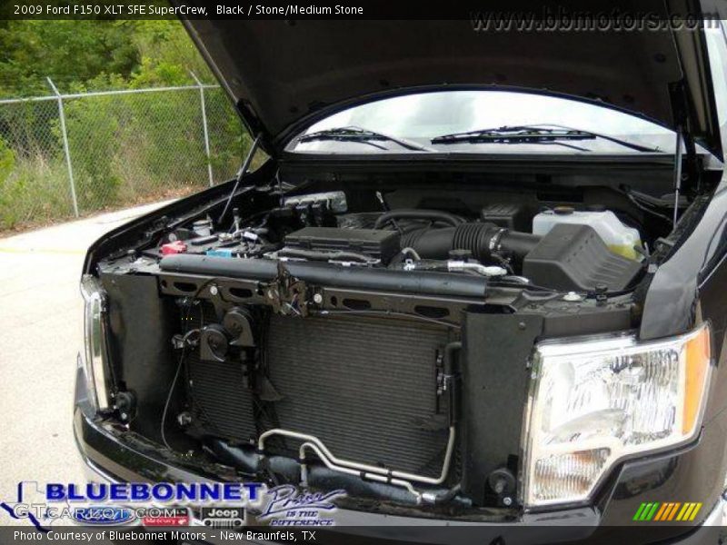 Black / Stone/Medium Stone 2009 Ford F150 XLT SFE SuperCrew