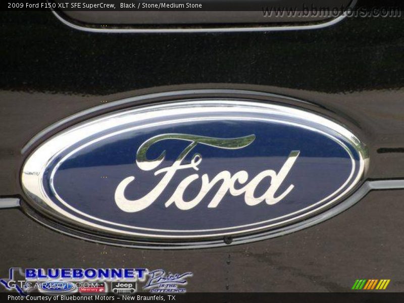 Black / Stone/Medium Stone 2009 Ford F150 XLT SFE SuperCrew