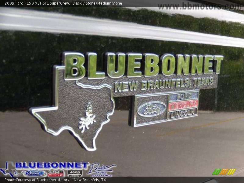 Black / Stone/Medium Stone 2009 Ford F150 XLT SFE SuperCrew