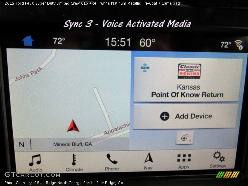 Navigation of 2019 F450 Super Duty Limited Crew Cab 4x4