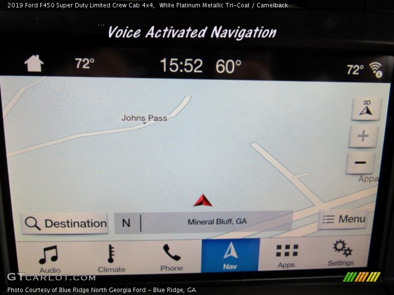 Navigation of 2019 F450 Super Duty Limited Crew Cab 4x4